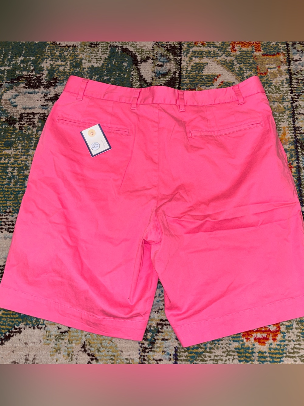 Men's Flat Front Shorts in Hot Pink